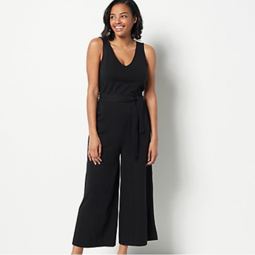 Encore by Idina Menzel Petite V-Neck Jumpsuit-M